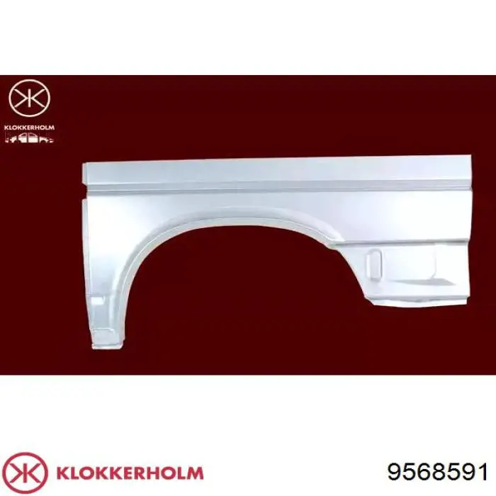 Ремонтна частина арки крила заднього, лівого Klokkerholm 9568591 ціна, від 70.55 USD