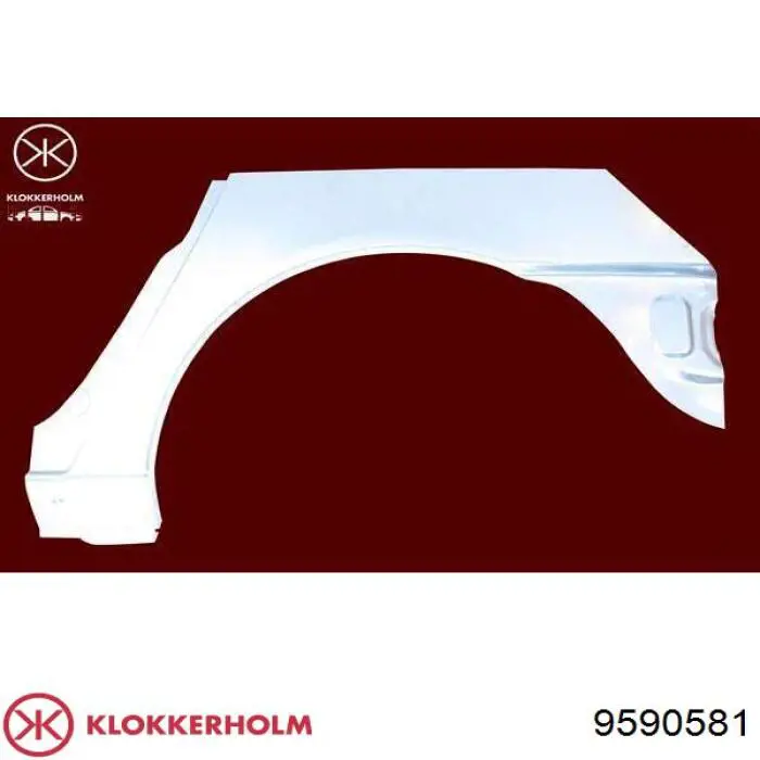 Купити FP9590581 Klokkerholm Ремонтна частина арки крила заднього, лівого