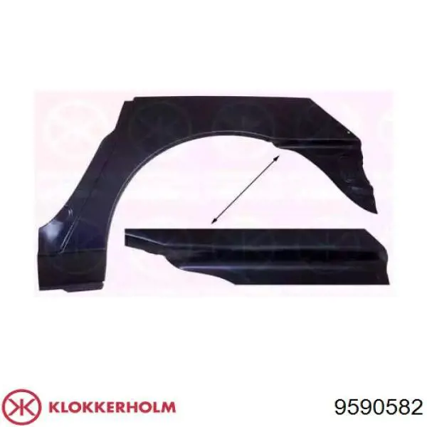 Купити FP9590582 Klokkerholm Ремонтна частина арки крила заднього, правого