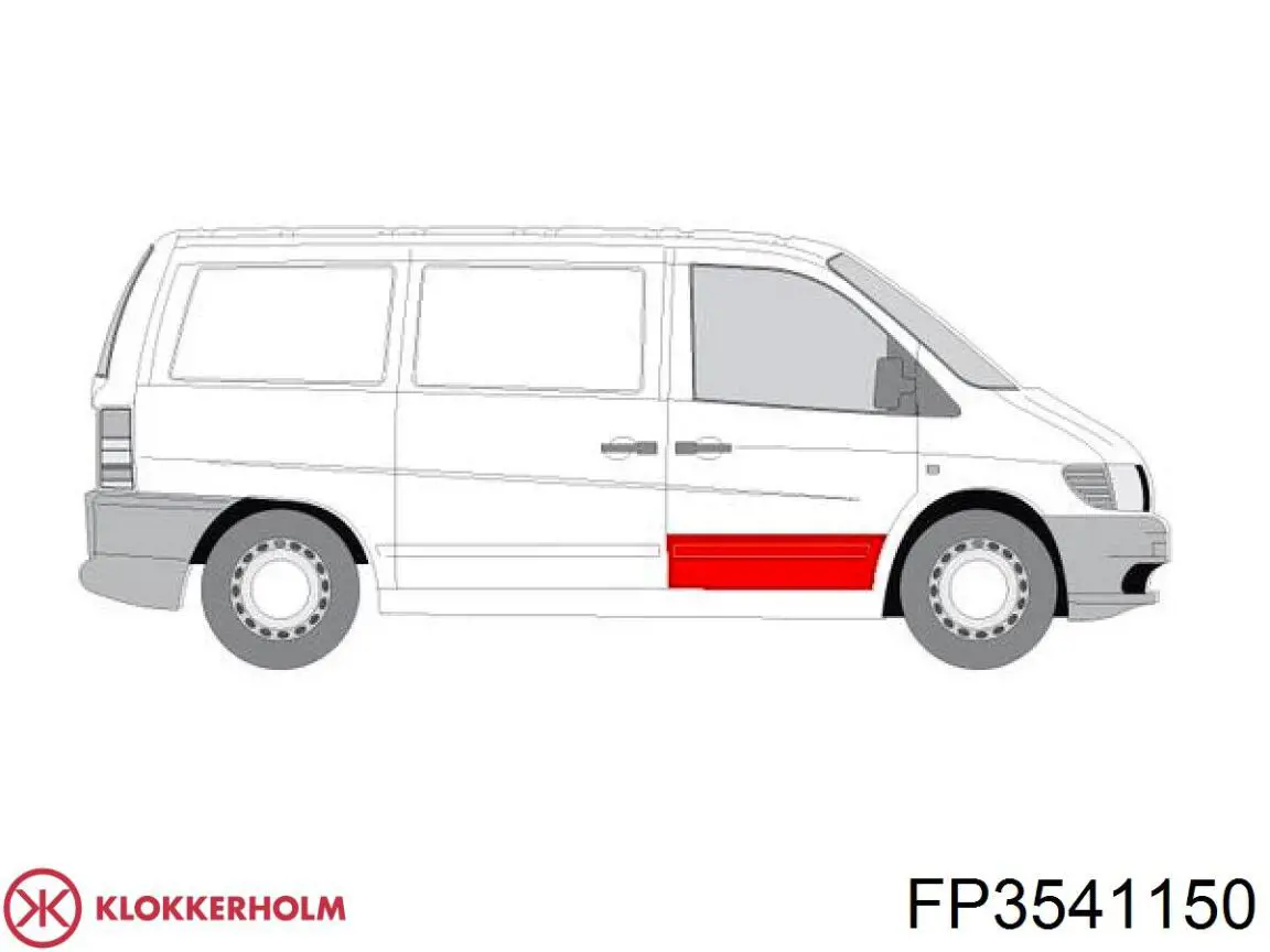 FP3541150 Klokkerholm Ремонтна частина передніх дверей