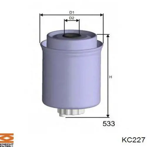 Фільтр паливний KC227 Knecht-Mahle