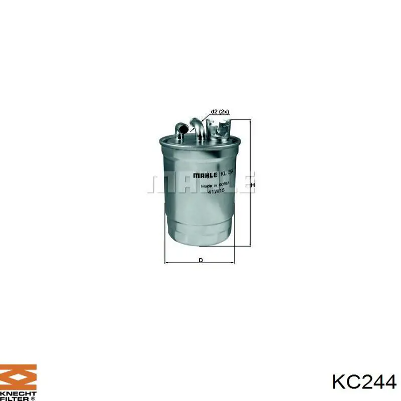 KC244 Knecht-Mahle фільтр паливний