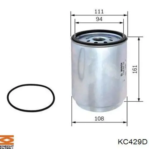 Паливний фільтр KC635 Mahle Original