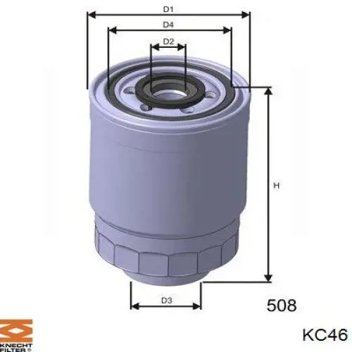 KC46 Knecht-Mahle фільтр паливний