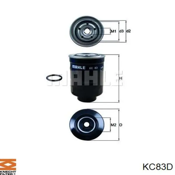 KC83D Knecht-Mahle фільтр паливний