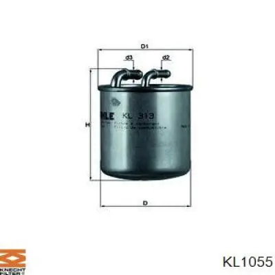 KL1055 Knecht-Mahle фільтр паливний