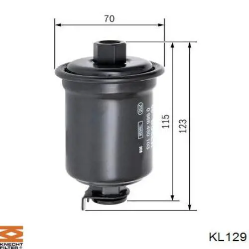 Фільтр паливний AMC KF1564