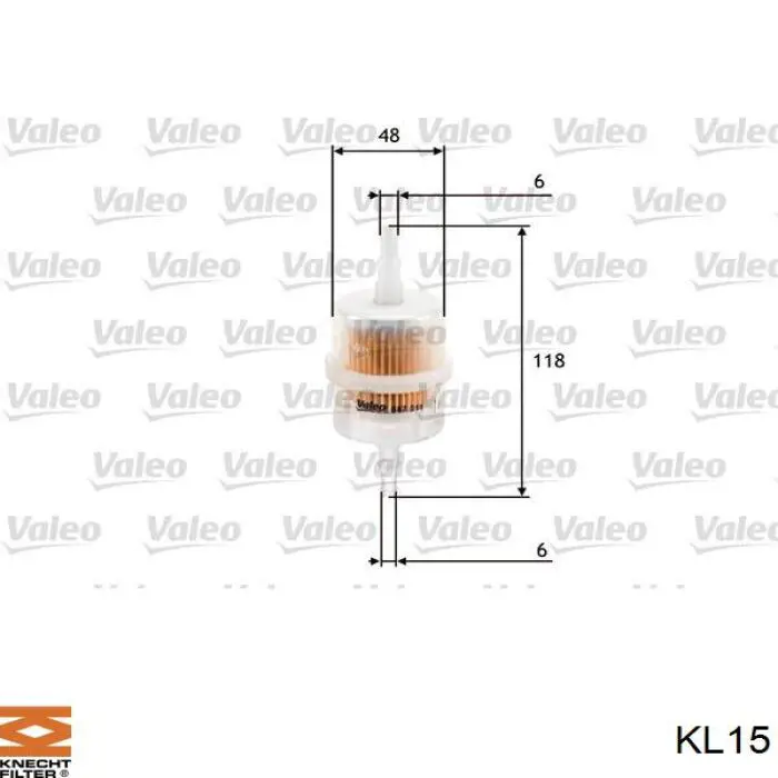 KL15 Knecht-Mahle фільтр паливний