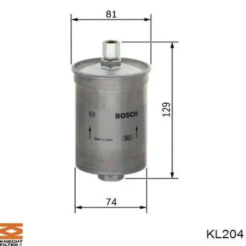 KL204 Knecht-Mahle фільтр паливний