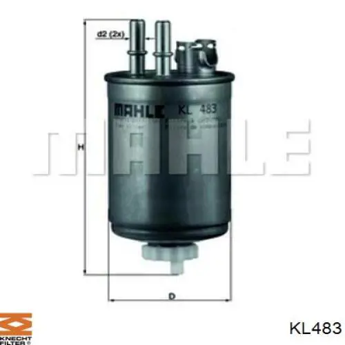 KL483 Knecht-Mahle фільтр паливний