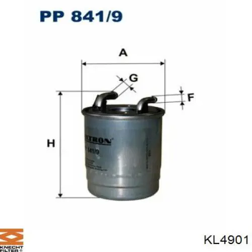 KL4901 Knecht-Mahle фільтр паливний
