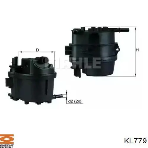 KL779 Knecht-Mahle фільтр паливний