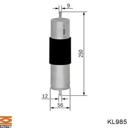 KL985 Knecht-Mahle фільтр паливний