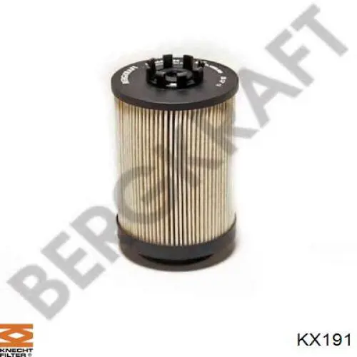 KX191 Knecht-Mahle Топливный фильтр (Вставка, Высота 172,5 мм)