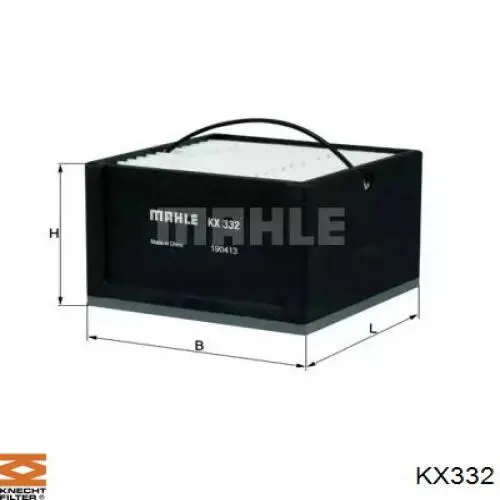 KX332 Knecht-Mahle Топливный фильтр (Сеператор воды)