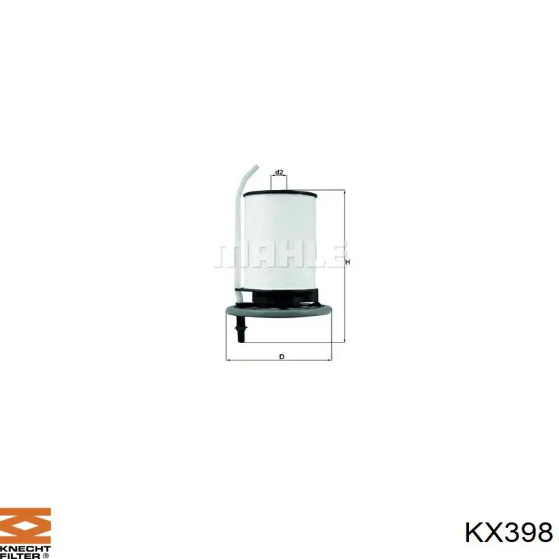 KX398 Knecht-Mahle фільтр паливний