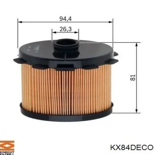 KX84DECO Knecht-Mahle фільтр паливний