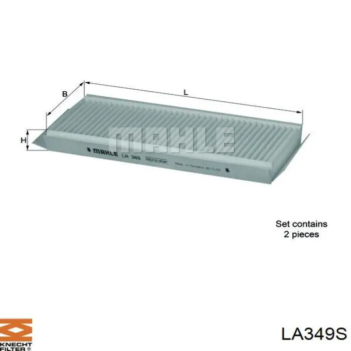 Фільтр салону LA349S Knecht-Mahle