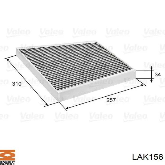 Фільтр салону LAK156 Knecht-Mahle