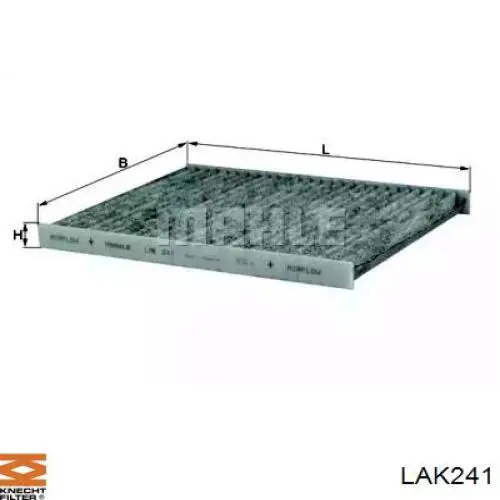 Купити B143 Vasco Filters Фільтр салону вугільний