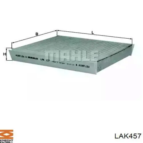 LAK457 Knecht-Mahle фільтр салону