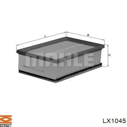 Фільтр повітряний LX1045 Knecht-Mahle