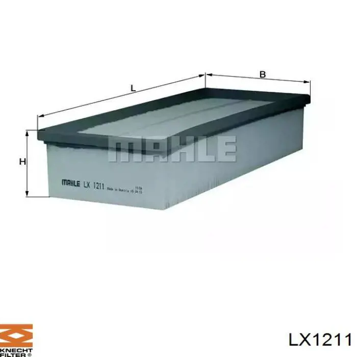 LX1211 Knecht-Mahle фільтр повітряний