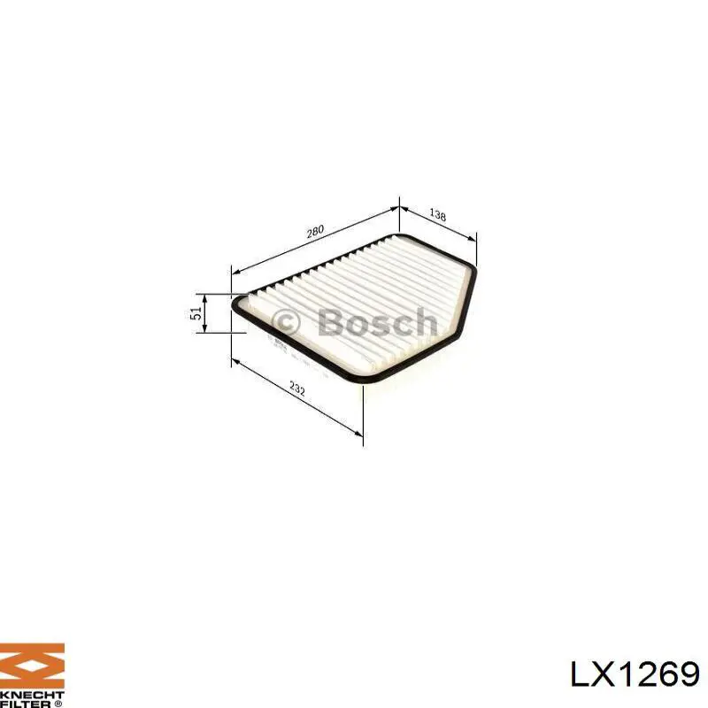 K7075 Mfilter Повітряний фільтр двигуна