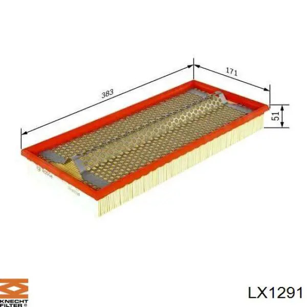 Фільтр повітряний LX1291 Knecht-Mahle