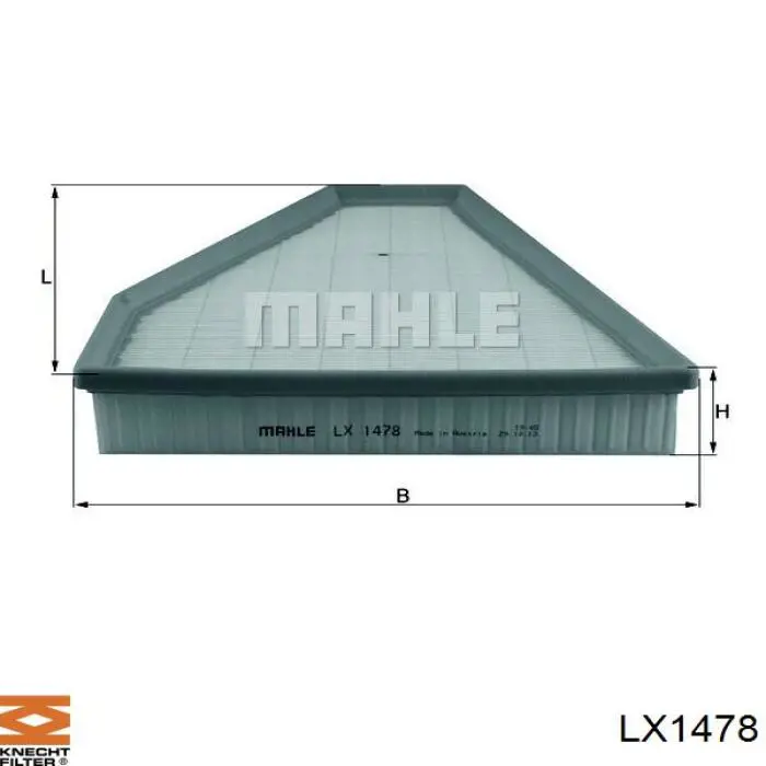 LX1478 Knecht-Mahle фільтр паливний