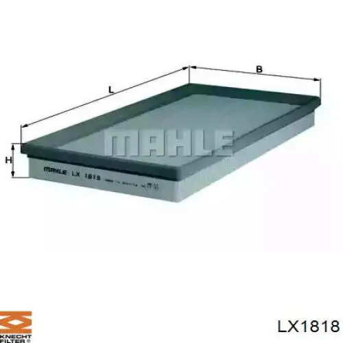 Фільтр повітряний LX1818 Knecht-Mahle