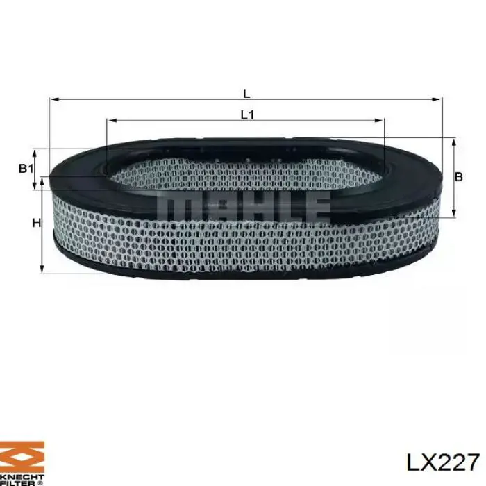 LX227 Knecht-Mahle фільтр повітряний
