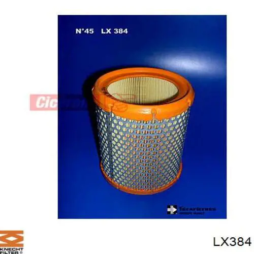 LX384 Knecht-Mahle фільтр повітряний