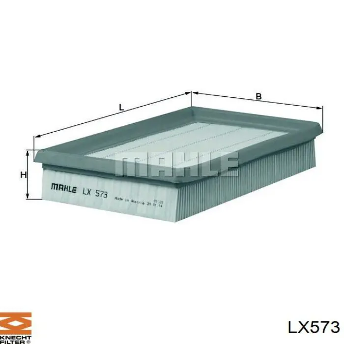 Фільтр повітряний LX573 Knecht-Mahle