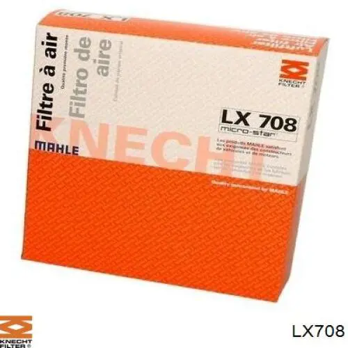 LX708 Knecht-Mahle фільтр повітряний