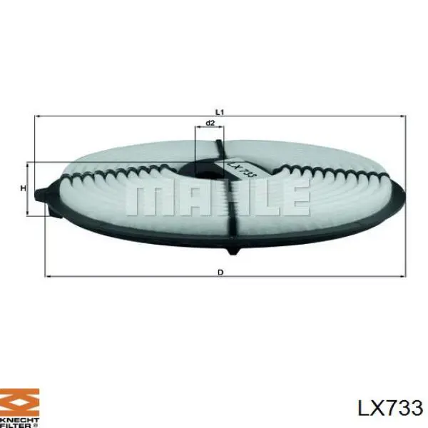 Фільтр повітряний LX733 Knecht-Mahle