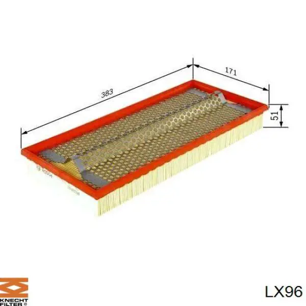 Фільтр повітряний LX96 Knecht-Mahle