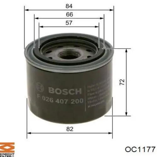 OC1177 Knecht-Mahle фільтр масляний