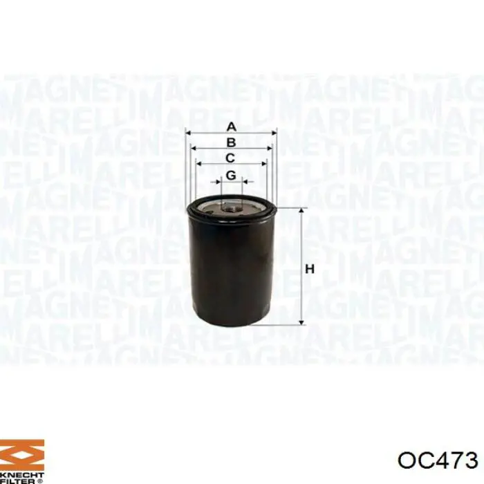 OC473 Knecht-Mahle фільтр масляний
