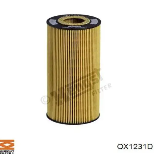 OX1231D Knecht-Mahle фільтр масляний
