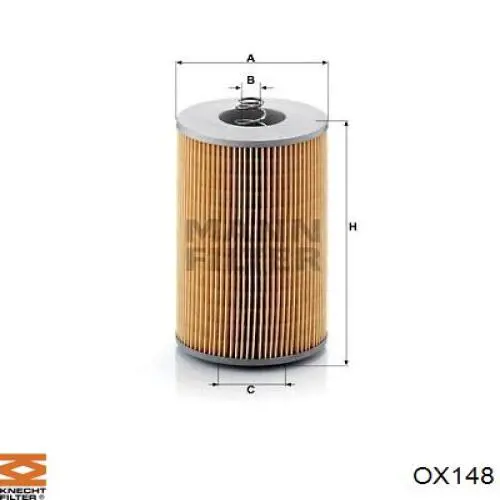 Масляний фільтр OX148 Mahle Original