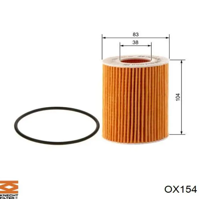 OX154 Knecht-Mahle фільтр масляний