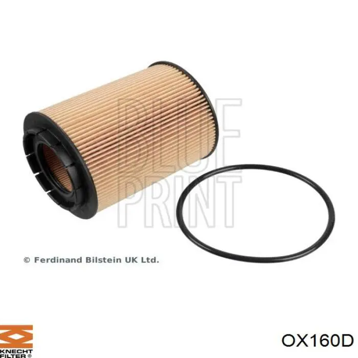 OX160D Knecht-Mahle фільтр масляний