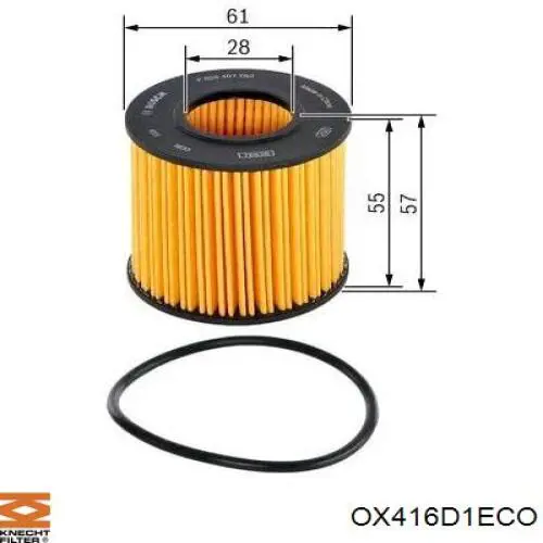 OX416D1ECO Knecht-Mahle фільтр масляний