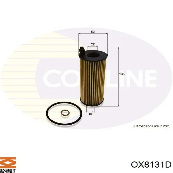 OX8131D Knecht-Mahle фільтр масляний
