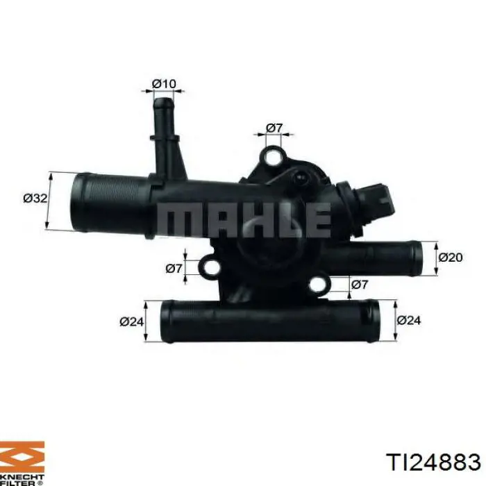 Корпус термостата TI24883 Knecht-Mahle