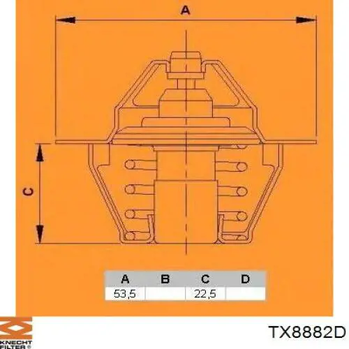 Термостат TX8882D Knecht-Mahle