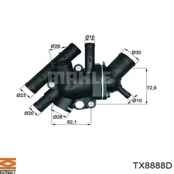 Термостат TX8888D Knecht-Mahle