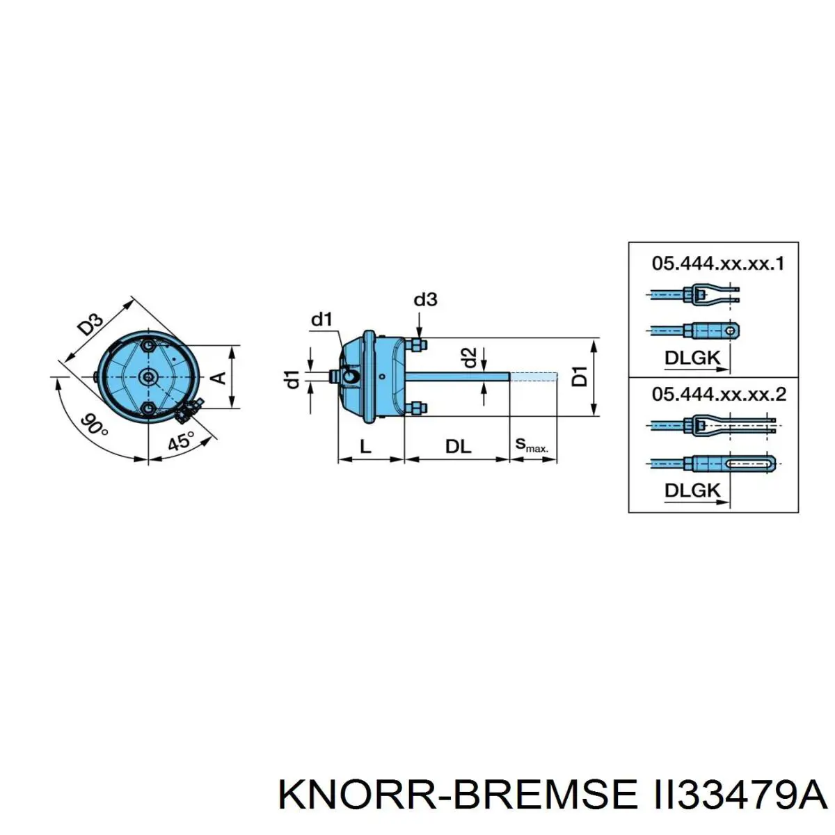 II33479A Knorr-bremse Балони повітряні пневмогальм