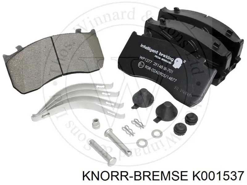 Гальмівні колодки Knorr-bremse K001537 ціна, від 59.47 USD